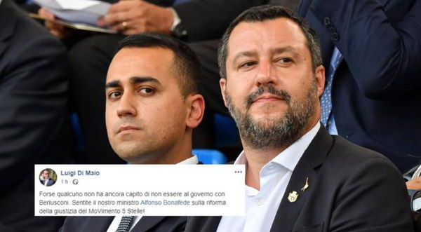 Di Maio accusa Salvini: «Forse qualcuno non ha capito di non essere al governo di Berlusconi»