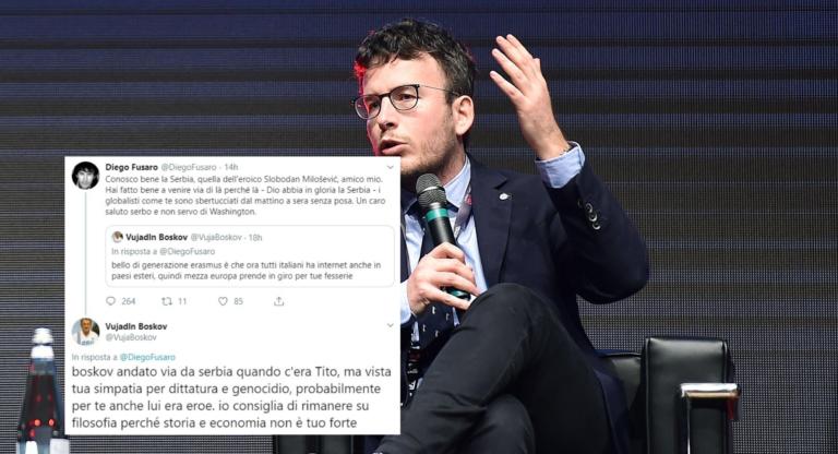 Fusaro vuole trollare VujadIn Boskov, ma viene trollato da VujadIn Boskov (e alla fine lo blocca)