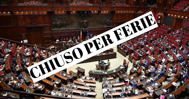 Montecitorio chiude per ferie: deputati in vacanza per 38 giorni