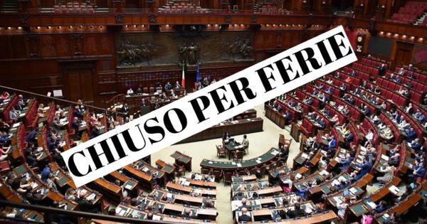 Montecitorio chiude per ferie: deputati in vacanza per 38 giorni