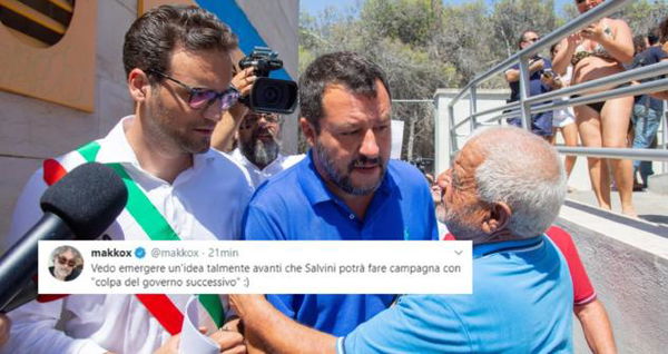 Governo Pd-M5S, Makkox: «Salvini è pronto a dare la colpa al ‘governo successivo’»