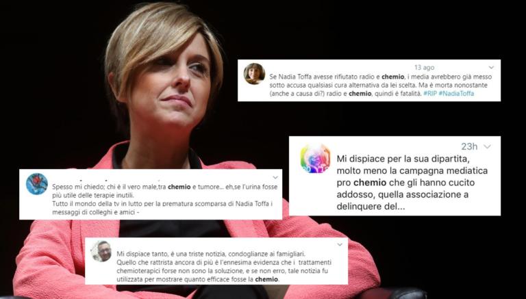 Il complotto social sulla morte di Nadia Toffa: «Uccisa dalla chemio, non dal cancro»