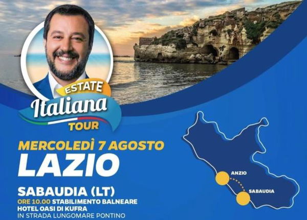 Annullata anche la tappa di Anzio: il beach tour di Salvini inizia a diventare un caso