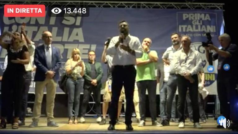 Salvini a Pescara: «Nessuna paura a lasciare le nostre poltrone»