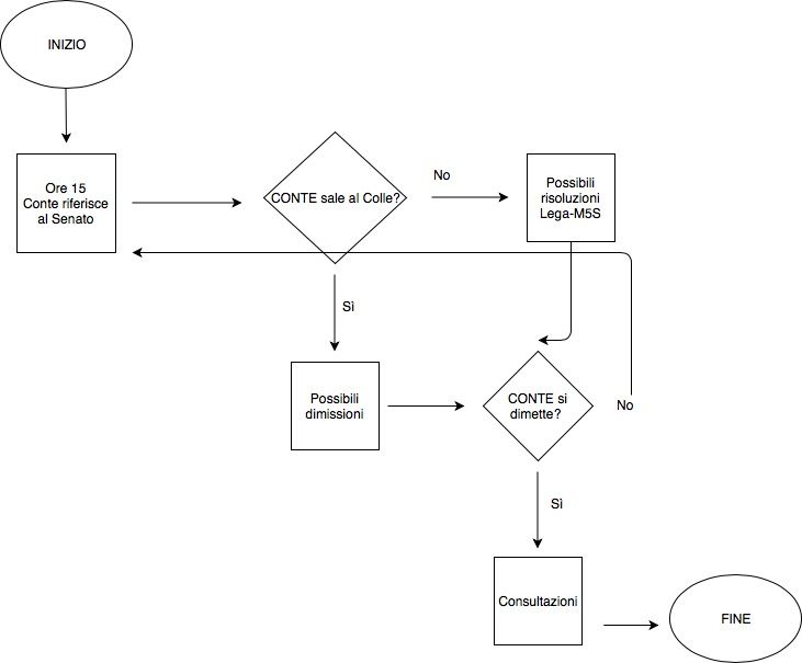 diagramma di flusso della crisi