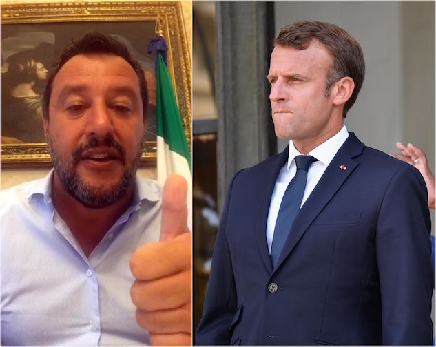 Emmanuel Macron attacca Matteo Salvini per la nave Gregoretti