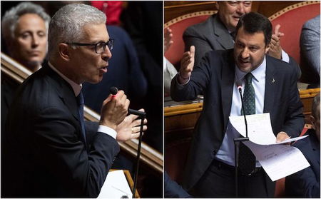 Matteo Salvini risponde a Nicola Morra: «Ma si vergogni! offende gli italiani» article-post