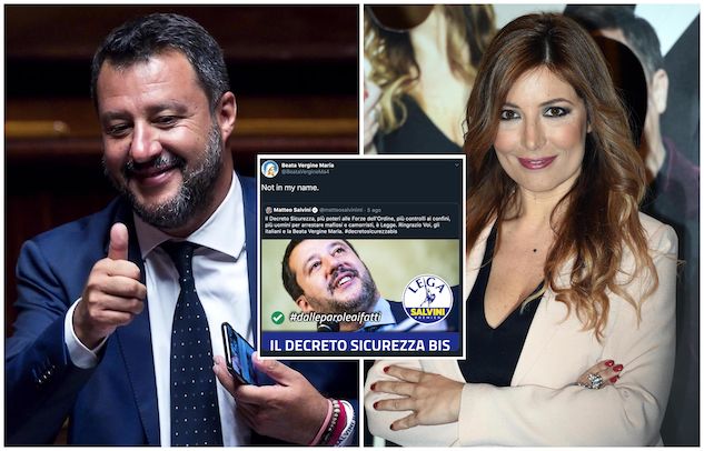 Selvaggia Lucarelli e la lettera della Vergine Maria a Salvini: «La madonna di Medjugorje che invochi è come Mark Caltagirone»