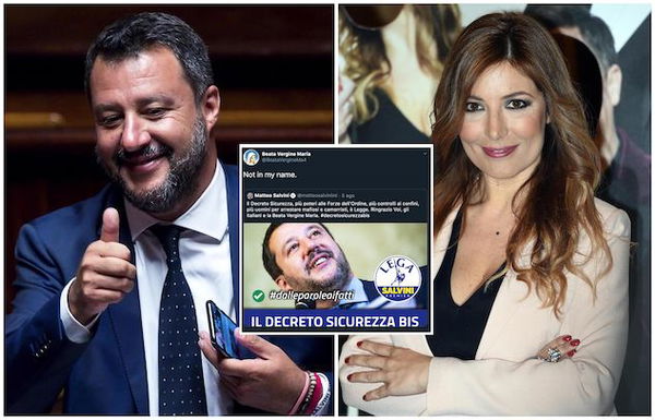 Selvaggia Lucarelli e la lettera della Vergine Maria a Salvini: «La madonna di Medjugorje che invochi è come Mark Caltagirone»