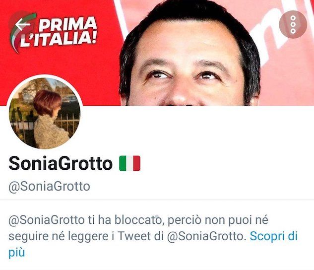 Il mistero social di Sonia Grotto, l’account che blocca tutti e che ora è scomparso