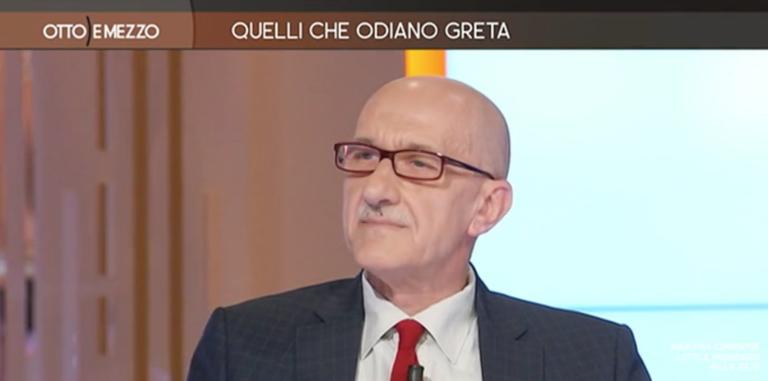 Franco Battaglia ha detto in tv che Greta è «vittima dei mercanti di bambini»