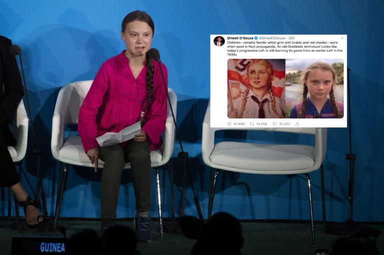 Lo scrittore di destra che paragona Greta Thunberg alle bambine della propaganda di Goebbels