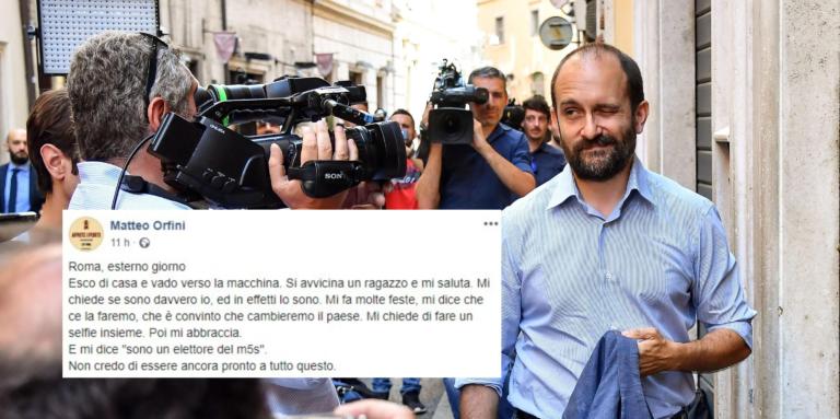 Orfini e il selfie con il sostenitore M5S: «Non credo di essere ancora pronto a tutto questo»