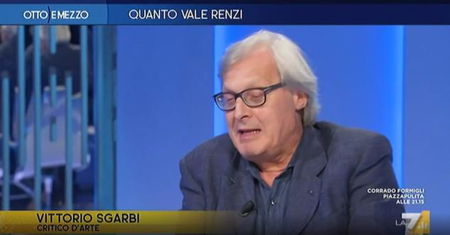 Sgarbi a Otto e Mezzo: «Da Renzi un’operazione onesta. Grillo ha fatto il governo per coprire il figlio» article-post