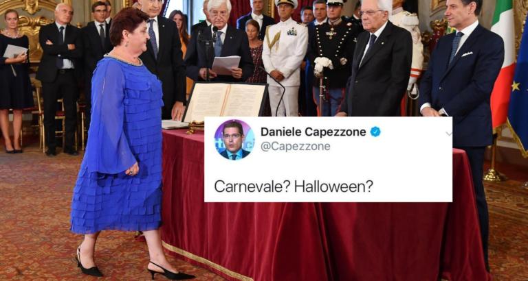 Capezzone fa ironia sul vestito della nuova ministra Bellanova