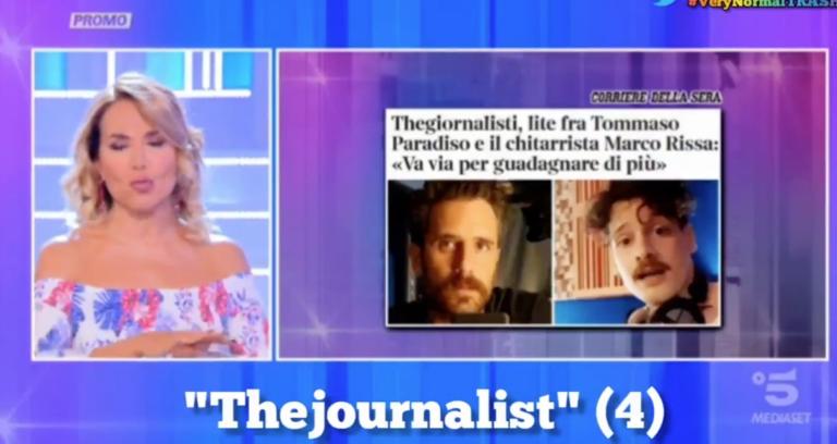 Barbara D’Urso è convinta che si chiamino «Thejournalist» | VIDEO