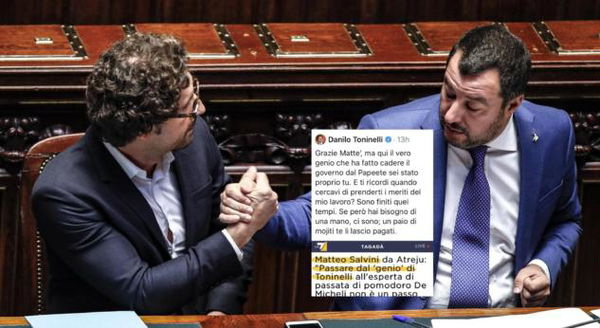 L’offerta di Toninelli a Salvini: «Ti lascio pagati due Mojito»