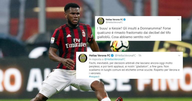 Il Verona difende i suoi tifosi ‘buu’ razzisti, ma i social protestano