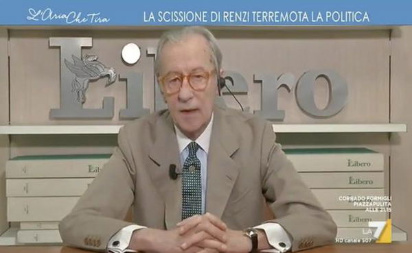 Feltri dice che Lampedusa è come Lourdes perché i migranti guariscono subito