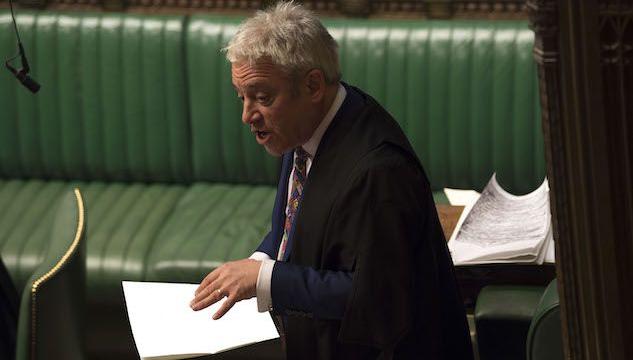 Anche lo speaker della Camera dei Comuni John Bercow ha annunciato le dimissioni