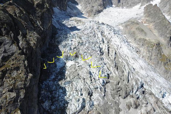 Monte Bianco: rischio crollo del ghiacciaio Planpincieux