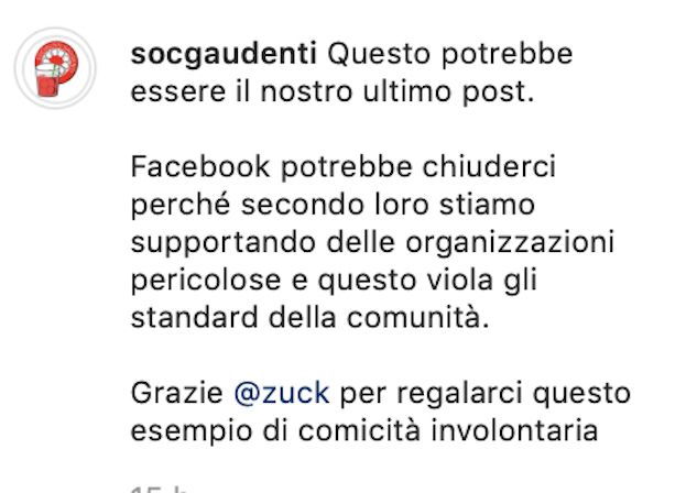 Facebook ha oscurato la pagina dei Socialisti Gaudenti article-post