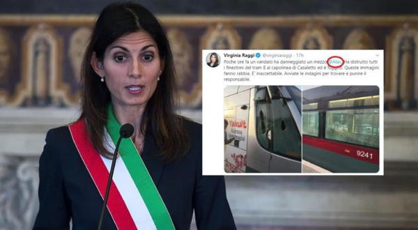 Virginia Raggi non sa qual è l’account Twitter di Atac