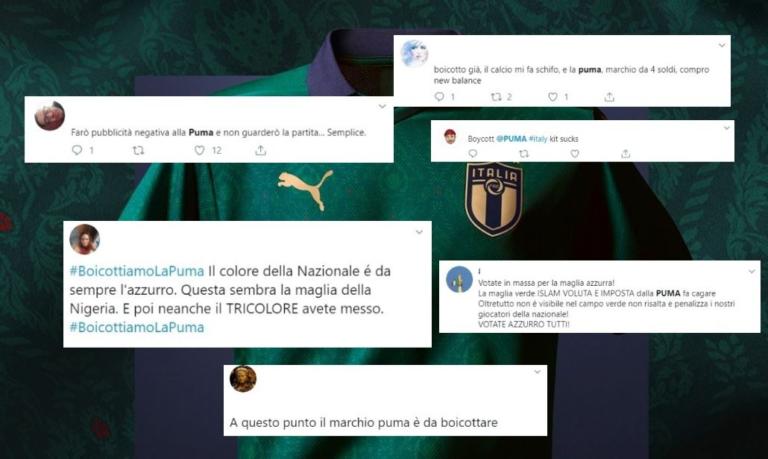 Sui social si chiede il boicottaggio della Puma: «Hanno imposto la maglia verde Islam»