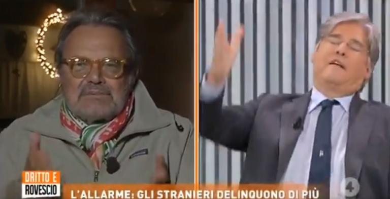 Lo scontro in TV tra Del Debbio e Toscani: «Ma vai a fare foto e non rompere le pa**e» | VIDEO