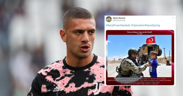 Lo juventino Demiral appoggia l’offensiva turca in Siria