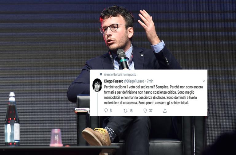 Diego Fusaro ha detto che i sedicenni sono gli schiavi ideali