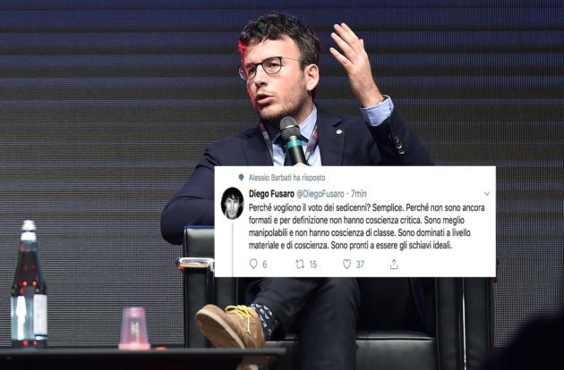Diego Fusaro ha detto che i sedicenni sono gli schiavi ideali article-post