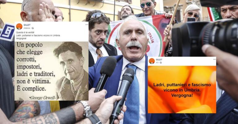 I Gilet Arancioni di Pappalardo non hanno preso benissimo i 524 voti presi in Umbria