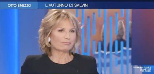 Lilli Gruber durante Otto e Mezzo: «Il nostro editore non ha mai interferito con la trasmissione»