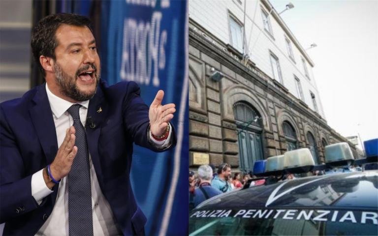 Salvini dice che l’arresto dei sei agenti di polizia penitenziaria gli «fa girare le palle»