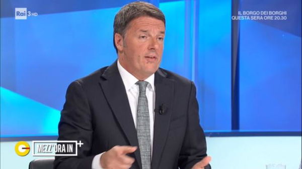 Renzi a ‘In mezz’ora’ dice che il Pd sta facendo la guerra al Matteo sbagliato