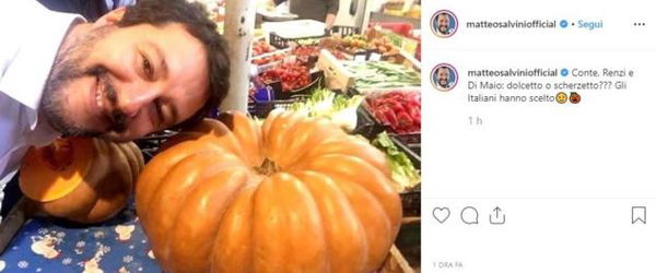 Matteo Salvini ‘festeggia’ Halloween: «Conte, Di Maio e Renzi. Dolcetto o scherzetto?»