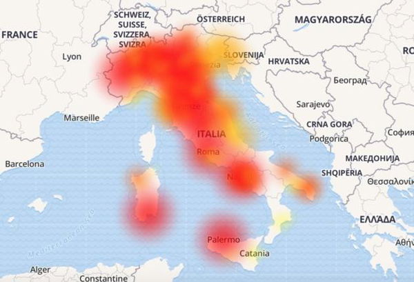 Tim down per 3 ore nella notte del 10 ottobre