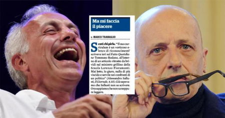 Travaglio su Sallusti: «Già non sapeva scrivere, ora sappiamo che non sa neanche leggere» article-post