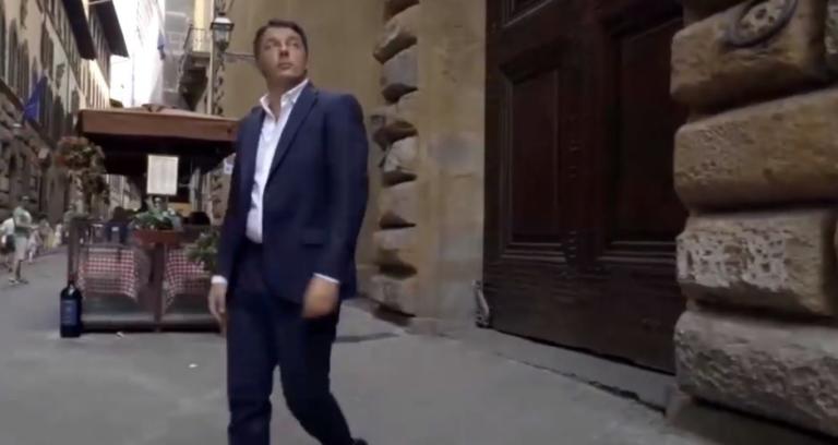 Lo spot della Leopolda 10 per «costruire la casa del futuro», ma Renzi esce da una porta chiusa | VIDEO