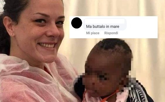 Il Vigile del Fuoco che invita a buttare in mare una bambina. Perché nera