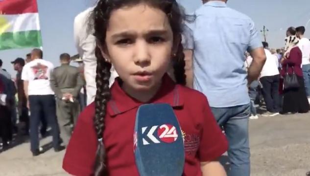 Eva, la bambina curda che parla all’Unicef, alle Nazioni Unite, a Trump: «Fermate questa guerra»