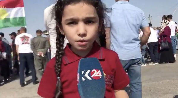 Eva, la bambina curda che parla all’Unicef, alle Nazioni Unite, a Trump: «Fermate questa guerra»