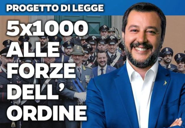 Salvini: «La Polizia deve anticipare soldi per le divise». Ma le richieste sono state fatte quando il ministro era lui