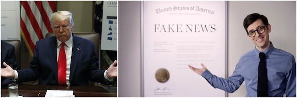 Dei giornalisti vogliono registrare “fake news” come marchio per impedire a Trump di usarlo