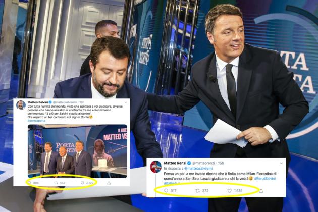 Renzi prova a fare il «Boldrini» con Salvini, ma non ci riesce article-post