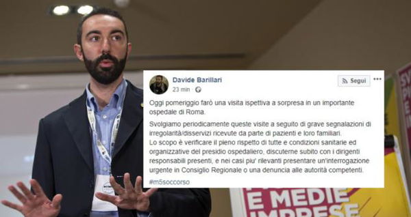 Barillari guastafeste di se stesso: annuncia la sua ispezione a sorpresa in ospedale
