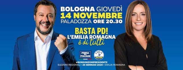 La Lega chiede aiuto ai ‘lombardi’ per riempire il palazzetto di Bologna con Salvini e Borgonzoni article-post