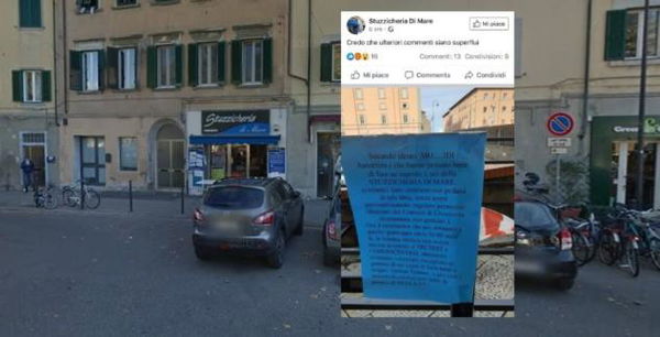 L’assurdo cartello di un locale di Livorno contro i disabili