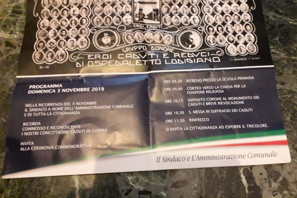 Se nel manifesto per i caduti della Grande Guerra spunta Mussolini article-post
